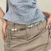 5 Nuevos Accesorios Retro de Metal con Forma de Estrella para la Cintura de Mujer, Jeans, Faldas Cortas, Decoraciones para Cinturón, Vestidos, Cadenas de Cintura de Moda