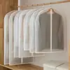 Funda para ropa contra el polvo, bolsa para el polvo del hogar, bolsa gruesa para colgar ropa, funda para abrigo largo contra el polvo, bolsa de almacenamiento para chaqueta de plumas