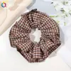 Qi Yue Temperamento Francés de Alta Gama Goma para el Pelo Estilo Intestino Grande para Mujeres Encaje Plisado Estilo Perezoso Banda de Goma de Alta Elasticidad Cuerda para el Pelo Accesorios para el Cabello