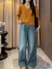 Cárdigan de punto con cuello en V y manga larga estilo coreano para mujer, colección otoño 2026, talla grande, corte holgado, simple, casual y versátil.