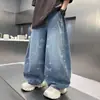 Ropa para Niños Pantalones Ligeros de Verano para Niños Estilo Nuevo 2026 para Niños Mayores Jeans de Verano a Prueba de Mosquitos Pantalones de Pierna Ancha de Verano