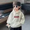 Moletom Masculino Primavera e Outono 2026 Novo Estilo Top Infantil Estiloso Roupa de Outono Estilosa para Bebê Camada Base Tendência