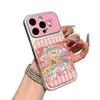 Funda de teléfono con temática de gato adecuada para iPhone 16 Pro Max y Apple 17, funda electrochapada de cambio instantáneo