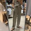 Playera sin mangas para hombre Ropa exterior Verano Delgada Moderna Traje deportivo Estilo coreano Suelta Seda de hielo Drapeada Pantalones casuales