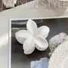 Nuevo Clip de Tiburón para el Cabello con Flor de Huevo Azul y Blanco de Corea del Sur Pinza Elegante con Lazo para el Cabello Adorno para la Cabeza Pasador para el Cabello para Mujeres