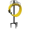 Atractivo Colgador de Manguera de Jardín de Hierro Forjado para Patio, Soporte Desmontable para Manguera, Colgador Vertical Exterior, Estante de Almacenamiento