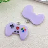 Accesorios para Joyería DIY de Venta Caliente Transfronteriza Resina Coloridos Mango de Consola de Juegos Pendientes Llavero Colgante para Bolso Encanto