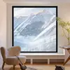 Cortinas térmicas de inverno, película de janela selada de camada dupla, película de isolamento à prova de vento e espessada, solução anticongelante e bloqueadora de vento para clima frio, folha de plástico