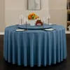 Mantel Redondo para Hotel, Impermeable al Aceite, Resistente al Calor, Lavable, Mantel Redondo Grande, Cubierta Giratoria para Mesa de Comedor, Mantel Redondo