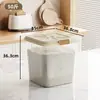 Contenedor de arroz transfronterizo para uso doméstico, a prueba de insectos, a prueba de humedad, sellado, cubo de almacenamiento de arroz de grado alimenticio, caja de almacenamiento de granos