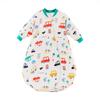 Saco de dormir antibacteriano Aishiyi para bebé, temperatura constante, algodón puro, saco de dormir para niños, todo en uno para primavera, otoño e invierno, con mangas desmontables, manta anti-patadas para bebé