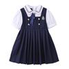 Traje de una pieza para niños Uniforme de primaria Vestido de verano Vestido de jardín de infancia Dos piezas Nuevo vestido de clase para niños y niñas