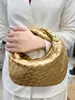 Bolso Tejido de Mano Distintivo 2025 Primavera Nuevo Celebridad de Internet Mismo Estilo Estilo Lazy Bolso de Axila Bolso de Mano Casual que Combina con Todo