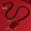 Colección de Collares Colgantes de Cinabrio Mineral Crudo Natural de Fábrica Fuente, Arena Dorada Púrpura, Arena Roja Imperial, Collares Colgantes del Año Zodiacal al por Mayor