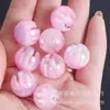 Múltiples Estilos de Cuentas Redondas con Purpurina Fina de 16 mm, Cintas con Lámina de Oro, Cuentas Sueltas para Cadenas de Teléfono DIY, Pulseras, Collares y Accesorios de Joyería