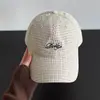 Boné de Baseball Bordado com Letra Estilo Luo Yuxiao para Mulheres, Novo Boné de Topo Macio com Aba Curva 2026 Primavera para Homens, Faz o Rosto Parecer Menor