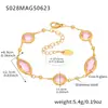 Diseño de Rueda de la Fortuna Oro de 18 Quilates Acero Inoxidable Tobillera Colorida Nicho Elegante Versátil Verano Lujo Accesible Tobillera Joyería para el Pie