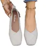 Zapatos de Mujer Talla Grande 2025 Nuevo Estilo Zapatos de Mujer Primavera y Otoño Estilo Coreano Punta Fina Zapatos Planos Bajos Mocasines Slip-On Venta al por Mayor de Zapatos de Mujer