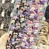 Celebridad de Internet Dulce y Genial Lazo Morado-Negro Kuromi Goma para el Cabello Infantil Lindo Dibujo Animado Diadema para Estudiante de Primaria