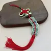 Calabaza de Cobre Puro Dinero de los Cinco Emperadores Nudo de Riqueza Colgante con Borde Dorado Nudo Chino Rojo Colgante de Nudo Auspicioso para Resolver Configuración Puerta a Puerta