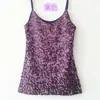 Nuevo chaleco pequeño ajustado de moda con lentejuelas, camisola sexy versátil 06#
