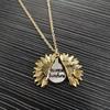 Collar Transfronterizo Europeo y Americano en Forma de Flor Aleación Girasol Letras Colgante Collar Joyería de Pareja Regalo Colorido