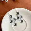 Bailando en Verano ~ Pendientes de Mariposa con Borlas y Corte de Hada para Mujer, Lujo Accesible, Ganchos para Orejas de Gama Alta, Exquisita Joyería para Orejas Personalizada