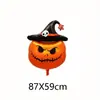 Novo Balão de Halloween em Pé Abóbora Tridimensional Aranha Morcego Balão Pequeno em Pé Filme de Alumínio Decoração de Feriado