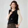 Chaleco de Punto de Cachemira Suelto Nuevo Otoño/Invierno 2026 para Mujer, Ropa Exterior Versátil Estilo Coreano