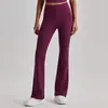 Pantalones deportivos transfronterizos sin costuras europeos y americanos, de cintura alta, ajustados, de pierna ancha, acampanados adelgazantes para deportes, correr y fitness 4069