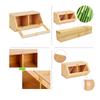 Fábrica de cajas de pan de bambú, venta al por mayor, muebles, utensilios de cocina, almacenamiento de alimentos y acabado, caja de herramientas de cocina, tipo mesa