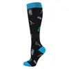 Calcetines de compresión deportivos unisex para pantorrillas, más de 200 estilos de calcetines de compresión largos para saltar la cuerda y correr, directo de fábrica