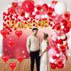 Arco de Guirnalda de Globos para el Día de San Valentín Compromiso Boda Fiesta Vino Tinto Globos Rojos Arco de Globos de Látex Venta al por Mayor