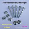 Porca para Parafuso de Truss suit Tubo Quadrado de Tampa Grande Parafuso Soquete de Chave 14 22 Suporte de Disco com Gaxeta Estrutura de Ar Casamento
