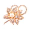 Lanhao venda quente moda japonesa e coreana broche corsage de cisne com pérolas e strass flor feminina acessórios vendas diretas de fábrica