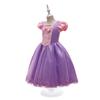 Vestido Princesa Sophia para Exportação 2024 Vestido para Meninas Sofia Forro de Algodão Vestido Estampado de Manga Curta Roupa de Performance