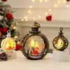 Regalo de Navidad Pequeño Regalo para Niños Luz Nocturna Nochebuena Ventana Bola de Cristal Atmósfera Adorno de Escritorio Decoraciones
