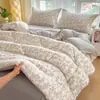 Colcha de algodón antibacteriana y amigable con la piel de 10 A para primavera y otoño, colcha gruesa y cálida de invierno, colcha para dormitorio universitario, ropa de cama para el hogar para todas las estaciones