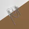 Broche de Metal Minimalista Estilo Coreano Pin Corrente Estilo Borla Multicamadas Rosto Sorridente 3D Borboleta Sol Joia para Mulheres