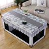 Cubierta de Mantel sin Lavado Cubierta de Mesa de Fuego Cubierta de Cuero para Calentador Eléctrico Mesa de Café Mantel para Mesa Rectangular Impermeable y a Prueba de Aceite Mantel Sencillo