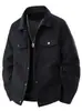 Chaqueta casual deportiva de pana de un solo botón transfronteriza europea y americana Amazon, de moda, con bolsillo, para hombre, cuello de solapa, manga larga