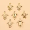 Múltiples Tipos de Colgantes Kc Gold Serie Oceánica de Concha, Caracola y Estrella de Mar, Accesorios Hechos a Mano para Pulseras y Collares DIY