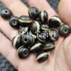 Cuentas Dzi Lineales de Panal Estilo Antiguo, Cuentas Sueltas de Ágata Negra y Blanca Jade, Cuentas Espaciadoras, Accesorios para Joyería, Cuentas Antiguas de Imitación