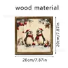 Produtos de decoração transfronteiriços com etiquetagem e dropshipping, arte de parede de luxo para salas de estar, arte de boneco de neve para salas de jantar, dropshipping de peça única