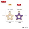 Accesorios de Joyería de Aleación Retro Estrella Estrella de Cinco Puntas Estrella de Seis Puntas Colgante DIY Collar Pendientes Colgante Paquete de Materiales para Estudiantes