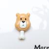 Nuevo pan japonés cara grande oso diy accesorios de resina oso hueso simulación funda para teléfono móvil llavero pinza para el pelo venta al por mayor