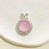 Caixa Mágica de Vidro com Zircônia Inlaid Prata Brilhante Banhada a Cobre Forte Conservação de Cor Pulseira de Duas Fileiras Pulseira Colar Acessórios de Cristal DIY