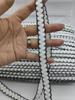 Estilo Chanel encaje borde dorado y plateado tejido de lana accesorios diy tejido a mano escote puño cárdigan tira decorativa