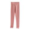 Pantalones cálidos de terciopelo calefactable para mujer, otoño e invierno, calzoncillos largos gruesos con forro polar, pantalones interiores con hilo, seda, cintura alta, elásticos, leggings de lana