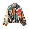 Fabricante mayorista de ropa para mujer transfronterizo 2026 nuevo estilo europeo y americano moda casual holgada versátil chaqueta a rayas